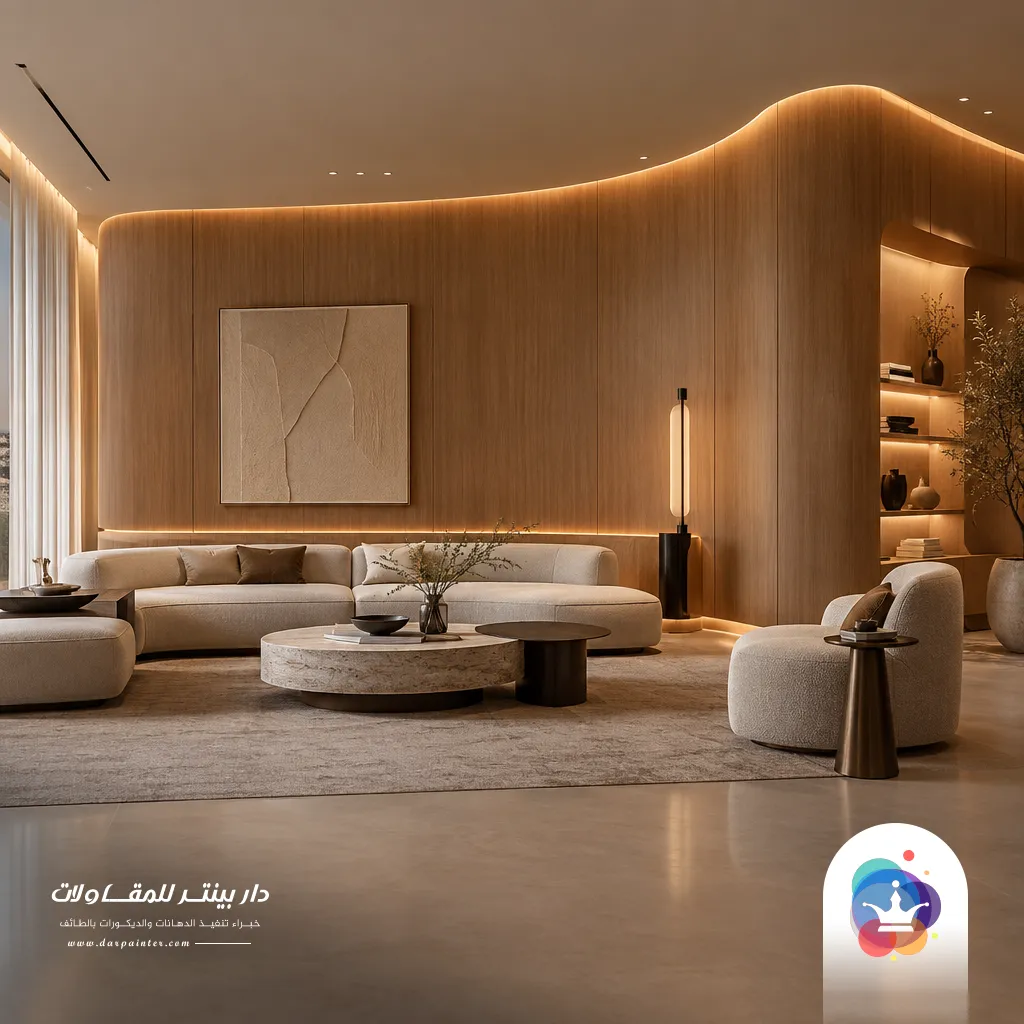 ديكور جدار منحني